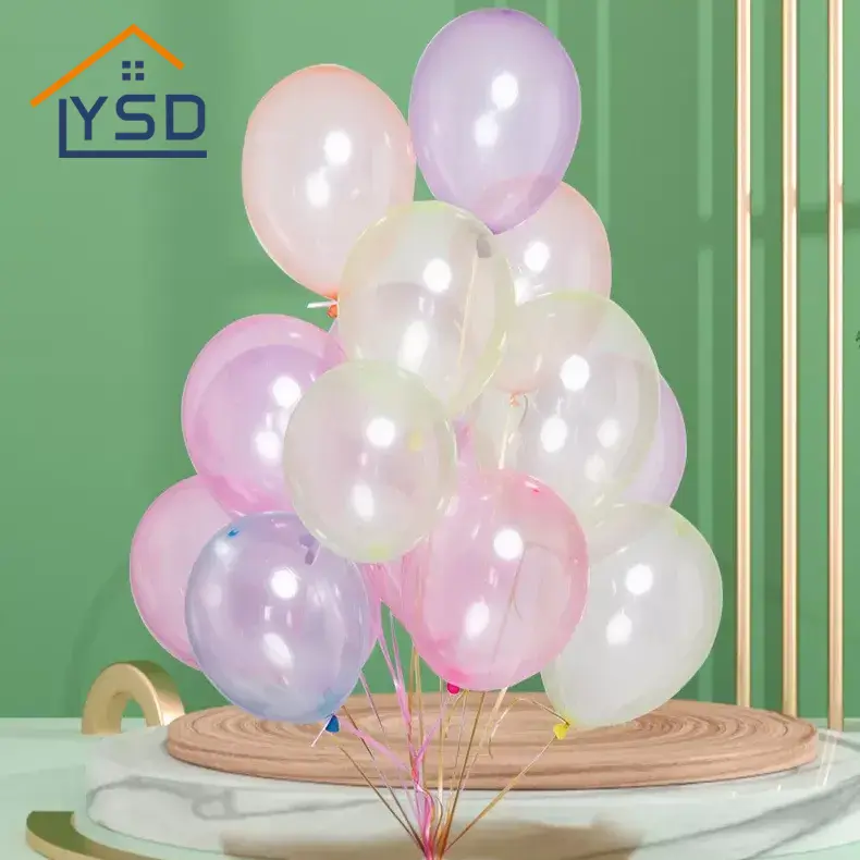 Kleurrijke kristallen latexballon