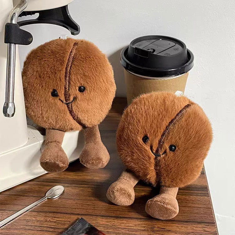 Decompressie koffiebonen pluche