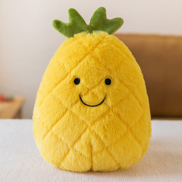 Pluizig ananas pluche kussen
