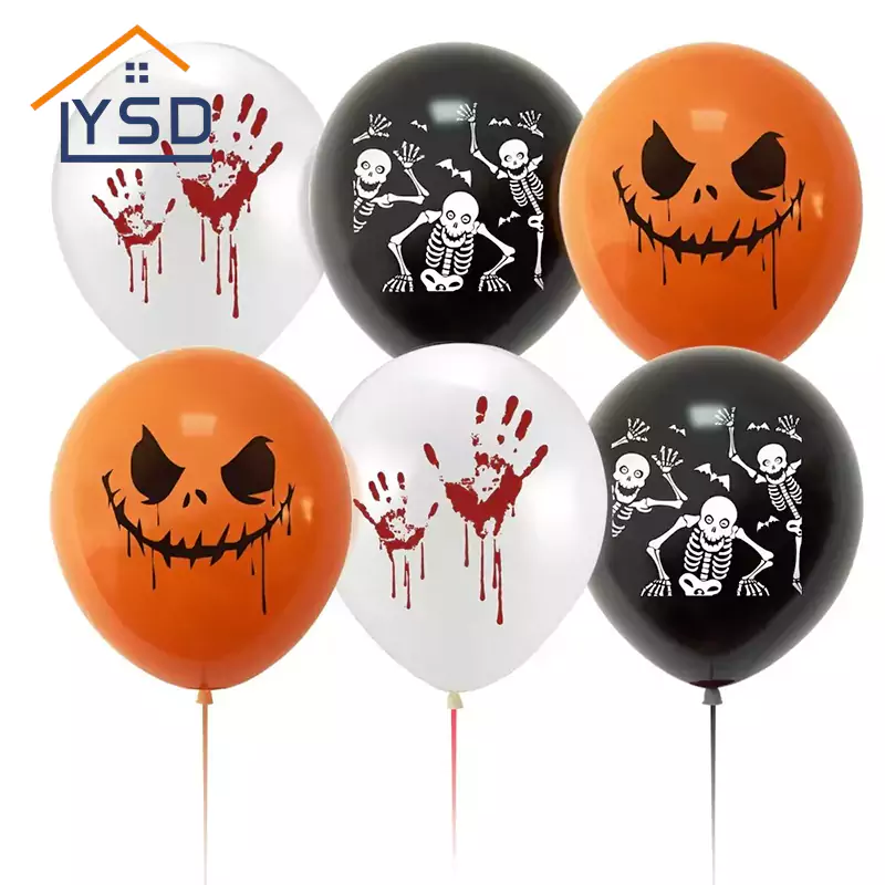 Halloween bedrukte latex ballonnen