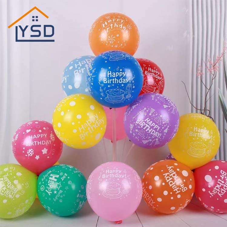 Gelukkige verjaardag bedrukte latex ballonnen